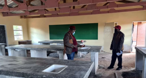 Infrastructural Development: Library and Laboratory block under construction at Kapudzama Community Day Secondary School (CDSS)